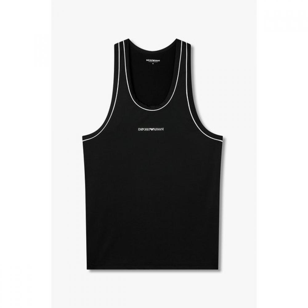 Emporio Armani Men S Pinhole Vent Lounge Tank Top 0816113005 L(105)