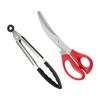 Korean Style BBQ Scissors & Tongs 2-Piece Set