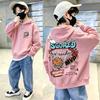 Kids Hoodie Sweatshirt Autumn Winter Street Basketball Hoop MVP Graphic Print Casual Loose Long Sleeve Top
