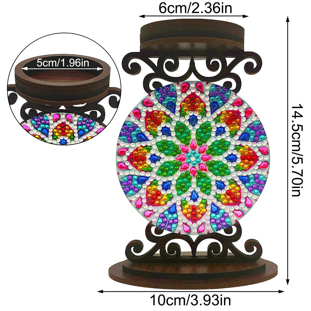 DIY Diamond Painting Candle Holder Kit for Home Decor Gift