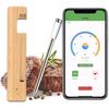 TEZILON Smart Meat Thermometer, Cordless, with Notification Alerts, App Remote Control, 304 Stainless Steel, Ceramic Heat-Resistant Probe, Suitable