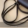 Lychee Pattern Metal Square Buckle Handbag Women's Shoulder Bag