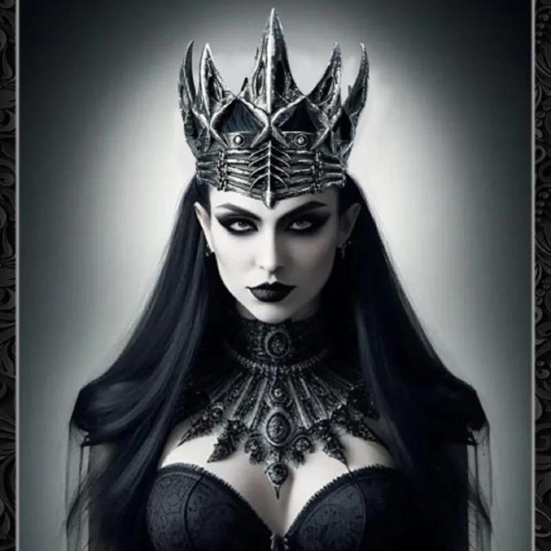 Gothic Dark Vintage Crow Crown for Women Men Cosplay Party Ball Unique Gothic Raven Headpiece Accessories Perfect for Halloween