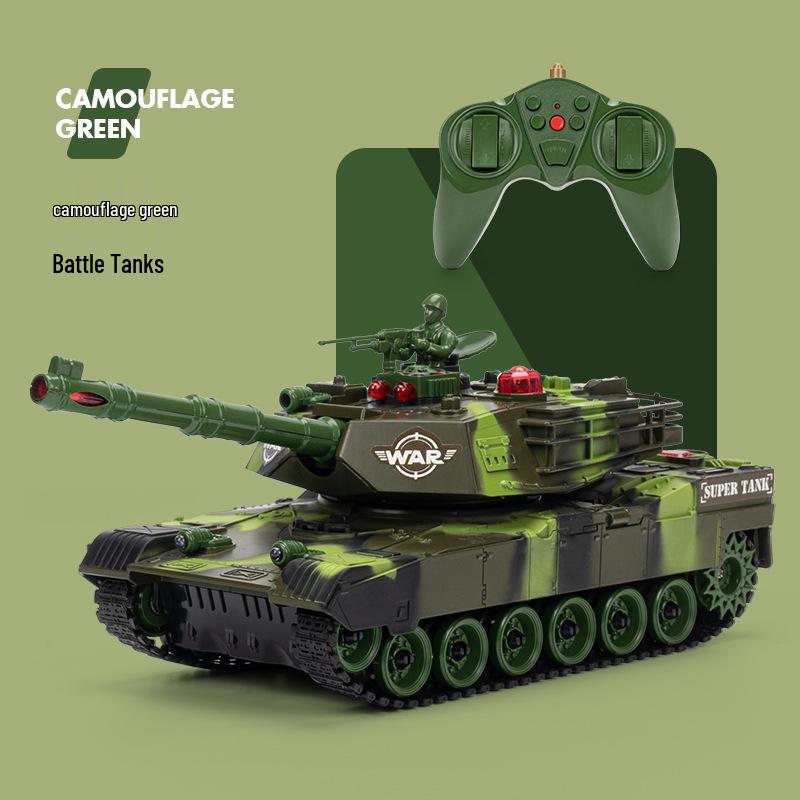 Large RC Parent-Child Tank Battle Toy: Rechargeable, Tracked Off-Road 2.4G Cannon Vehicle