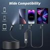 Endoscope Camera 1920P HD Borescope Tools with 8 Adjustable LED Lights Endoscope with 16.4ft Semi-Rigid Snake Camera