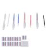 100Pcs Heat Erase Pens Erasable Smoother Writing Various Colors Fabric Marking Pens with 10 Pen