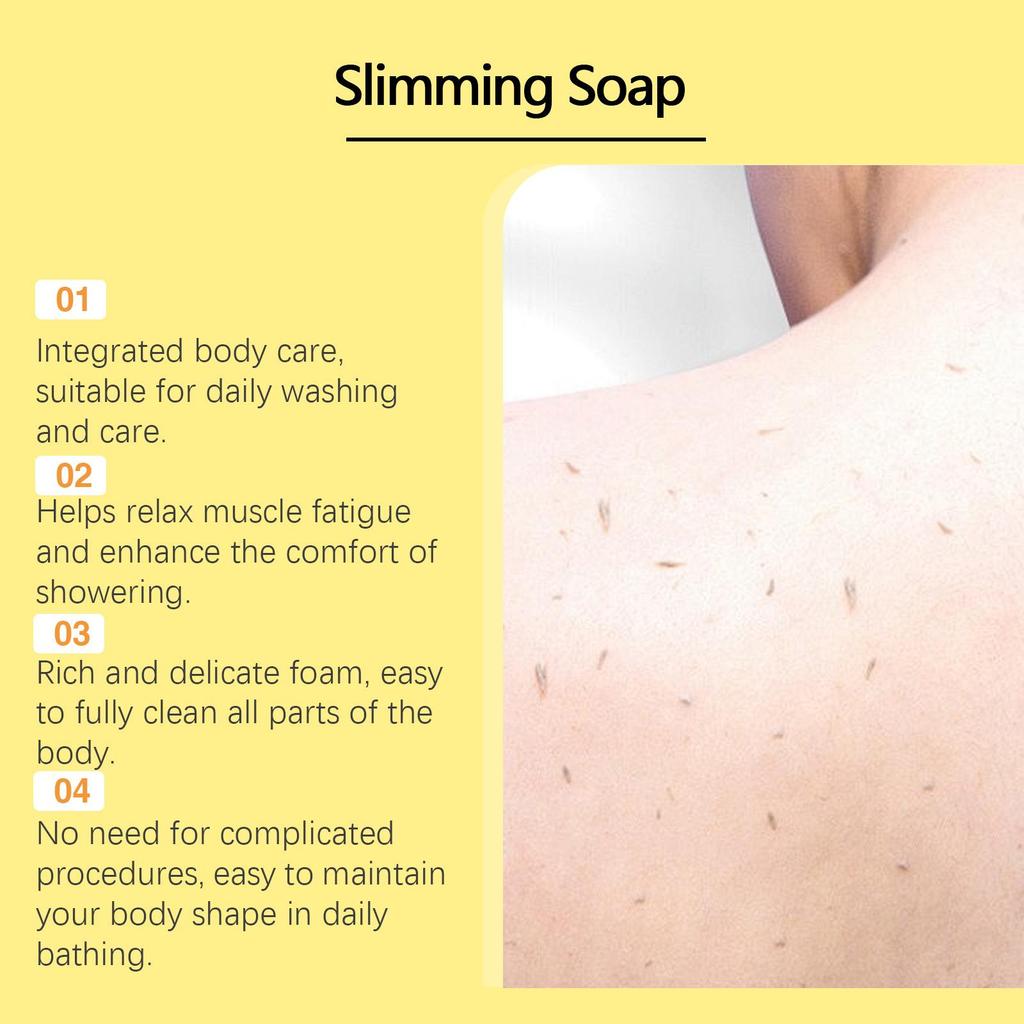 Body Wash Soap Bar, Daily Gentle Cleansing, Skin Softening, Body Contour Management, Lightweight Nourishment, Household Bath Soap for Full Body Use
