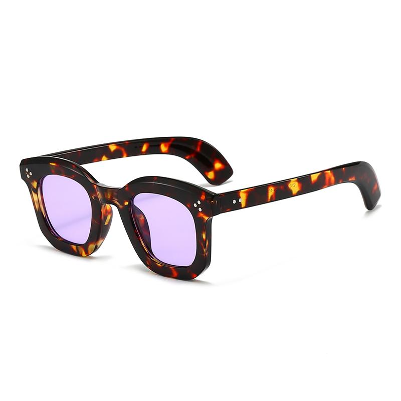 Protective Glasses New Retro Thick Frame Square Sunglasses Women Men Fashion Simple Style Sun Glasses Colorful Shades Eyeglasses