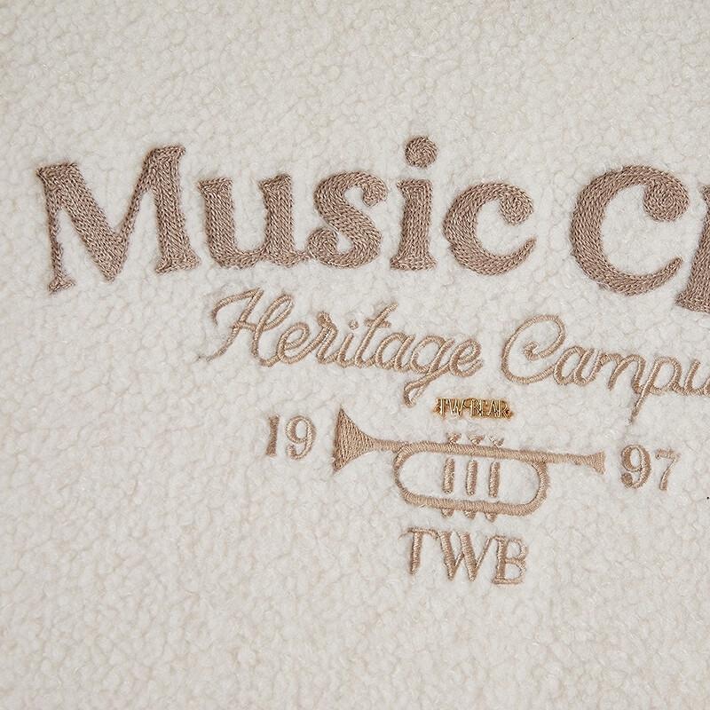 Teenie Weenie Women's Bear Graphic Hooded Sweatshirt