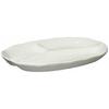 Mino Ware Lunch Plate, Single Plate, Approx. 24 X 18 Cm, Microwave and Dishwasher Safe, White Glaze, 133-81015