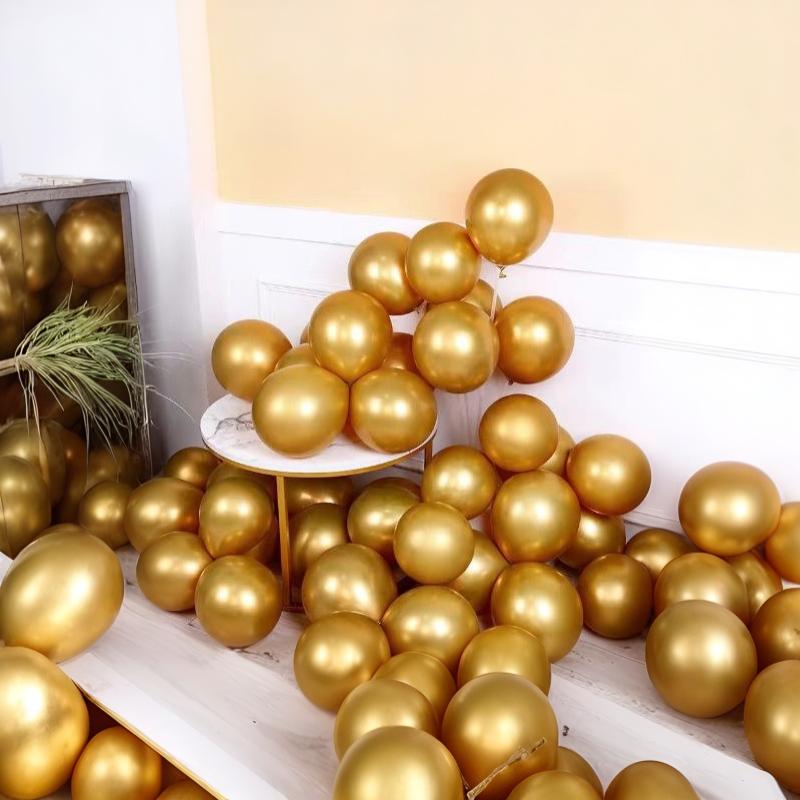 20/50Pcs Versatile Metallic Chrome Silver Grey Balloons High Shine Latex Balloons for All Kinds of Party Supplies