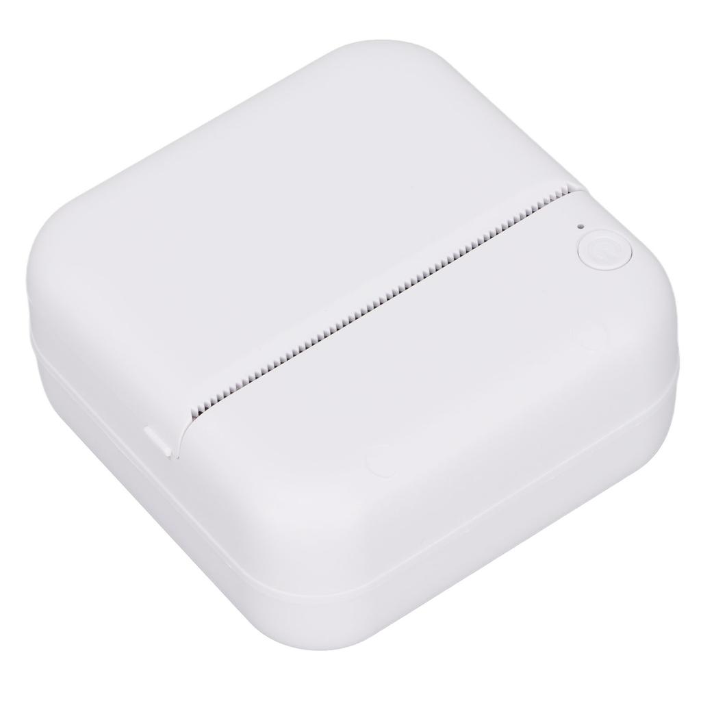 Portable Printer 200DPI Ergonomic Design Wireless Connection Thermal Paper No Ink Mini Printer for Home OfficeBlue
