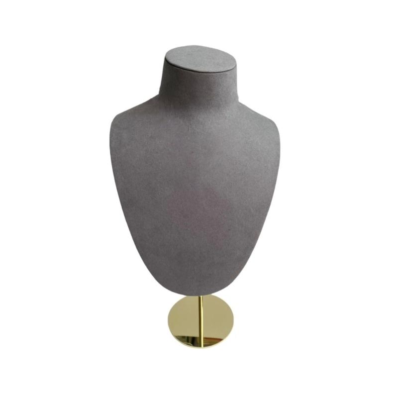 Mannequin Shaped Necklace Showcase Stand Stylish Portrait Model Jewelry Holder Tabletop Neckchain Pendant Display Rack