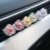 6 PCS Car Accessories for Women, Flower Air Vent Clips Air Conditioner Outlet Decoration Car Interior Decor Charm, Assorted Color
