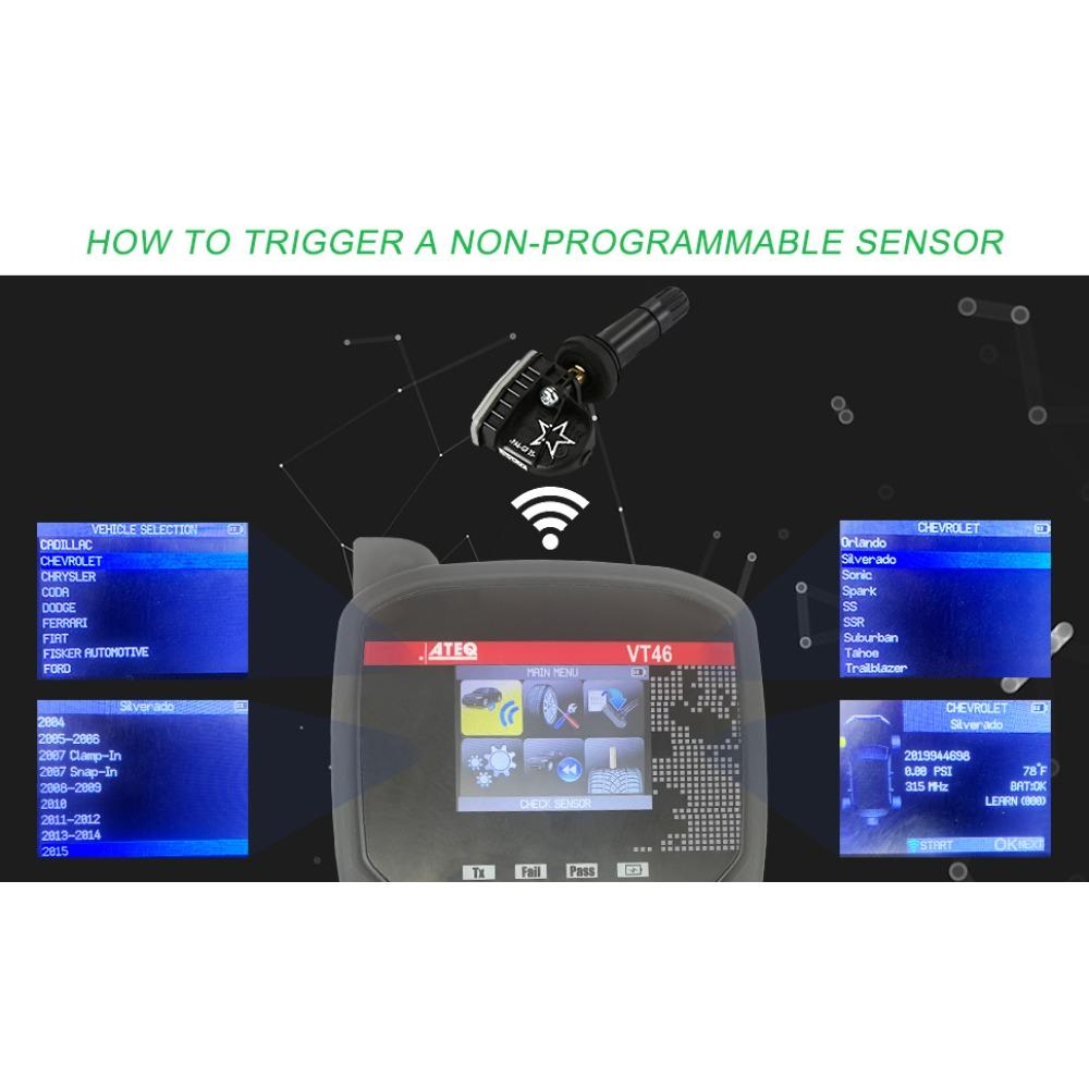 Sada 4 senzorů TPMS, Systém monitorování tlaku v pneumatikách 315 MHz pro GM| GMC | Chevy | Buick | Cadillac Náhrada OE#13598771, 13598772, 13586335, 13581558