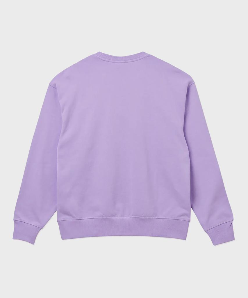 Dickies French Terry Relaxed Small Embroidered Logo Crewneck Purple Rose