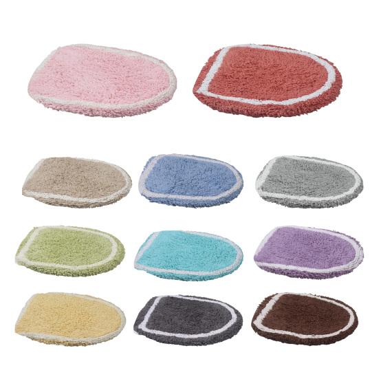 Toilet Mat Safety Elastic Easy Installation Bright Color Toilet Cover Hotel Bathroom Decor Elastic Fit Toilet Accessory