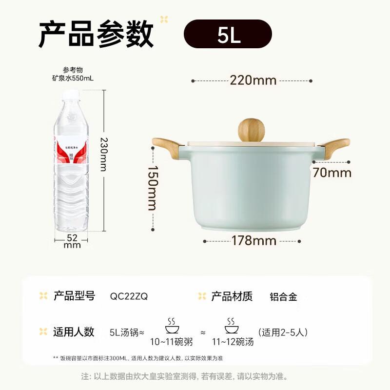 Cooker King 22cm Ceramic Non-stick Soup Pot