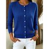 **Cardigan da Donna a Maglia con Bottoni, Color Block, Design con Bavero, Giovanile, Versatile, Manica Lunga, Comodo, Stile Casual, Maglione**