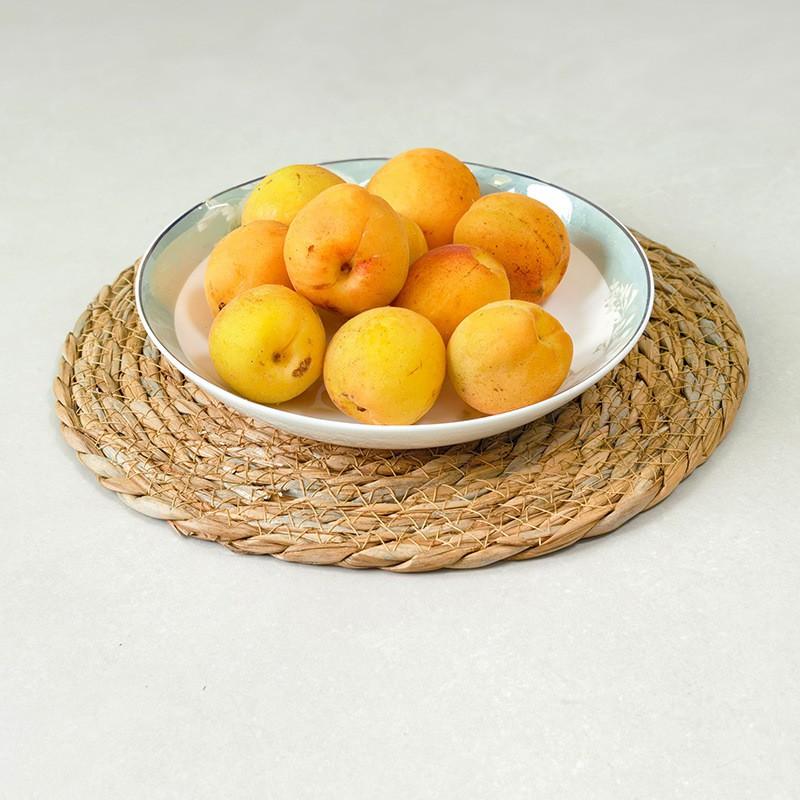 Natural Woven Grass Heat Resistant Trivet Dining Table Kitchen Pot Pad Round Non-Slip Coaster Set
