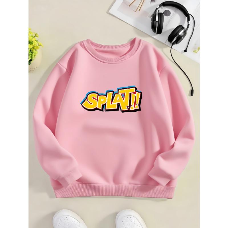 Kids Sweatshirt ,Winter Warm Sweatshirt  for with Football & Print, Christmas & Halloween Outfits, Easy, Casual Attire