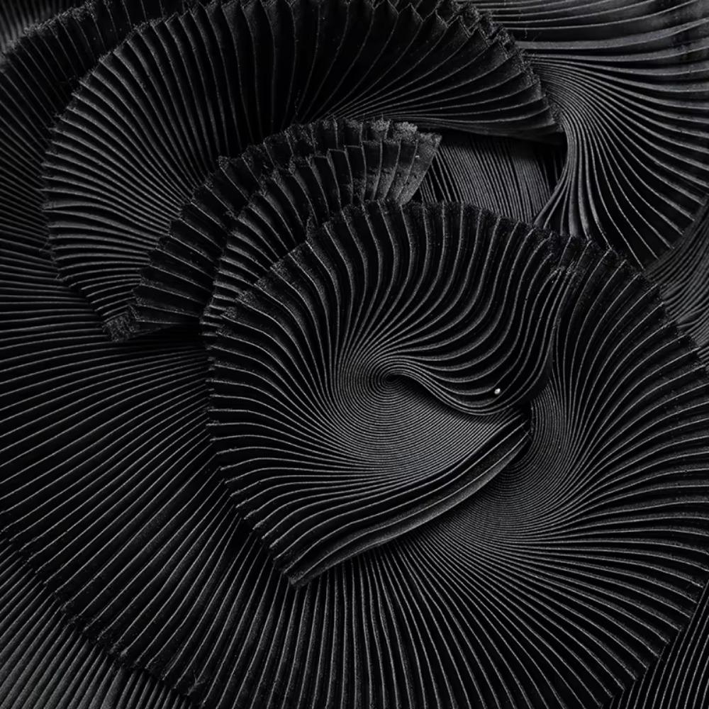 Small Wrinkle Pleated Organza Fabric 142cm Wide DIY Stiff Material  Stage Decoration