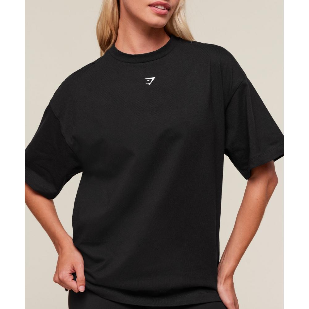 Gymshark We Do Gym Grafik Übergroßes T-Shirt Schwarz B4b3e Bb2j