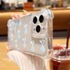 Bowknot Print Soft Silicone Clear Phone Case For iPhone 16 Pro 16E 15 Pro Max 14 13 12 11 Transparent Slim Shockproof Bumper Cover
