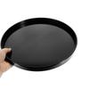 Bandeja Redonda de Madera Negra Bandeja de Té Bandeja para Servir Fruta Plato para Aperitivos Bandeja para el Hogar Bandeja de Madera para Café Vajilla Platos para Servir