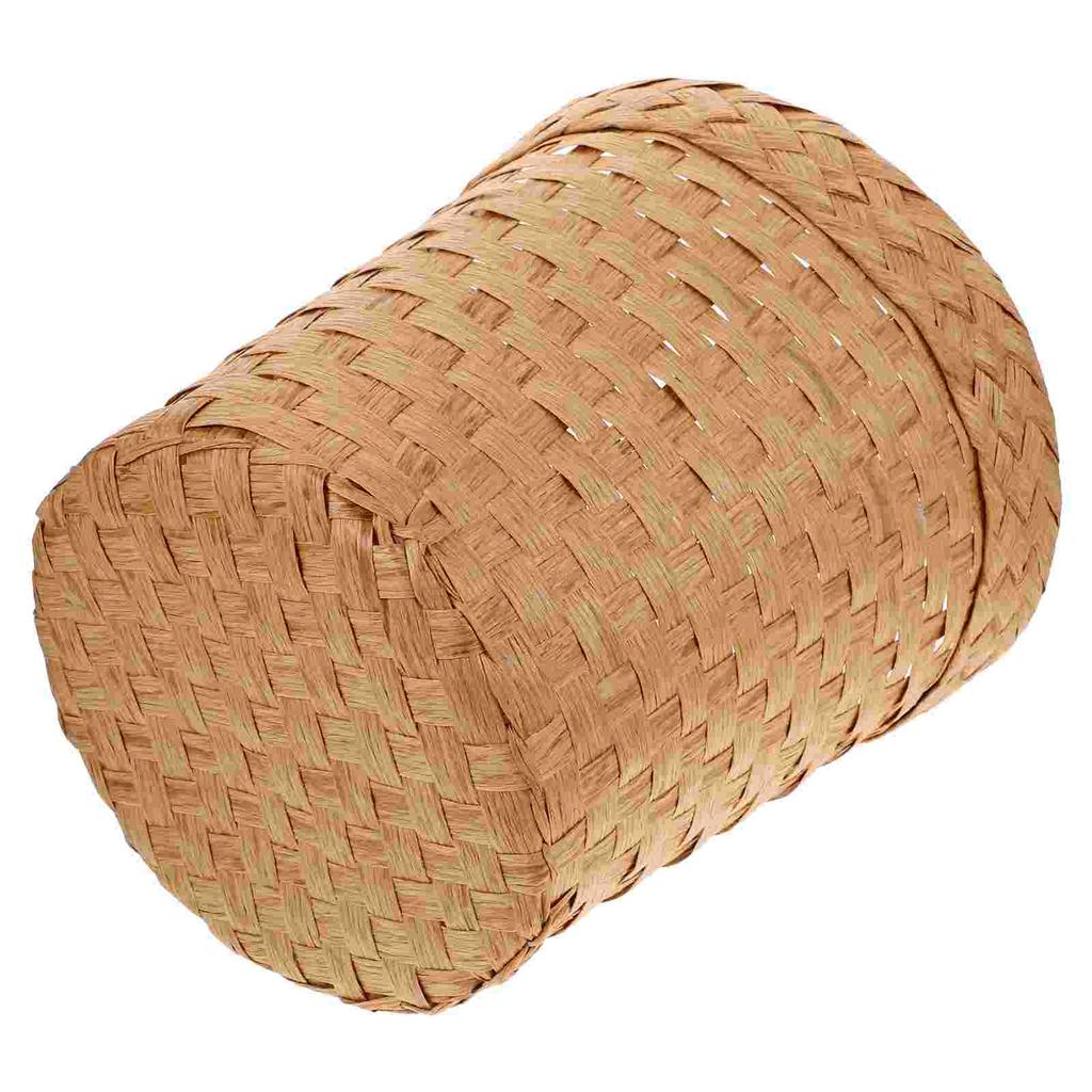 Wicker Trash Can Rattan Waste Basket Small Round Garbage Bin Seagrass Woven Basket Plant Flower Pot Rubbish Recycling Bin