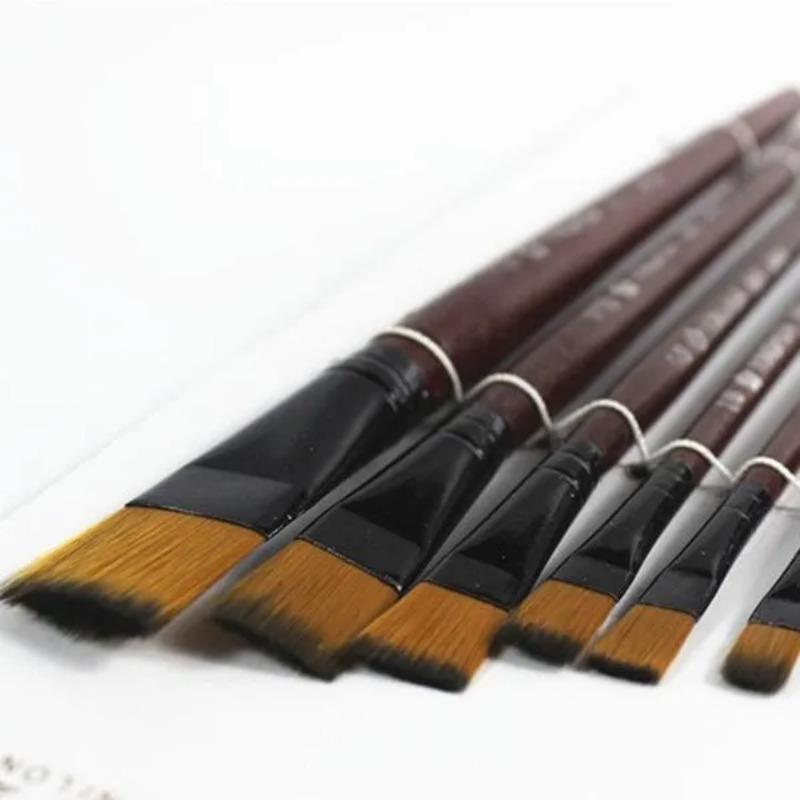 6 Pcs/set Painting Brushes Acrylic Watercolors Artist Paint Brushes Drawing Painting Supplies