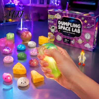 Stress Relieving Toys for Office Desk Squeeze Advent Calendar, Soft Bun Sensory Fidget Toys, Christmas Stocking Fun Holiday Countdown Activities