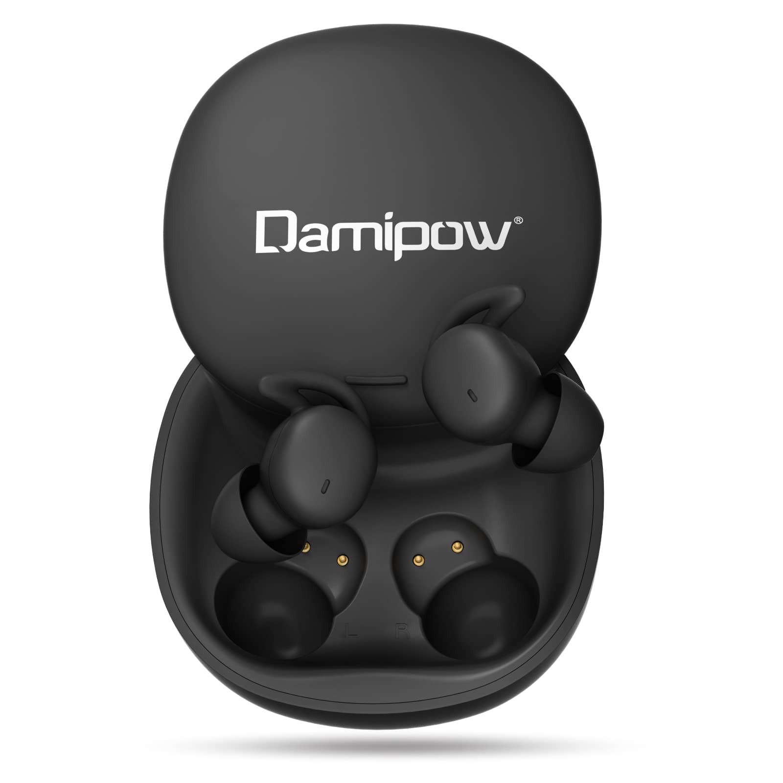

Беспроводные наушники-вкладыши Damipow Sleep для настоящих беспроводных наушников-вкладышей для дня и ночи с высоким звуком, раздельные левый и правый, автоматические, совместимые с iOS и черные чёрный