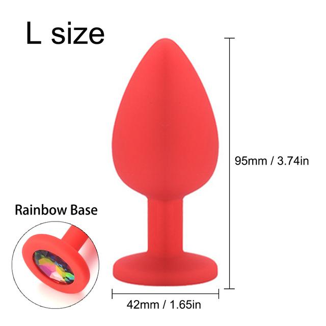 Big 3 Sizes Sex Shop Adult Silicone Jewelry Anal Trainer Sex Prostate Back Yard Toy Anal Butt Plug for Women Man Couple