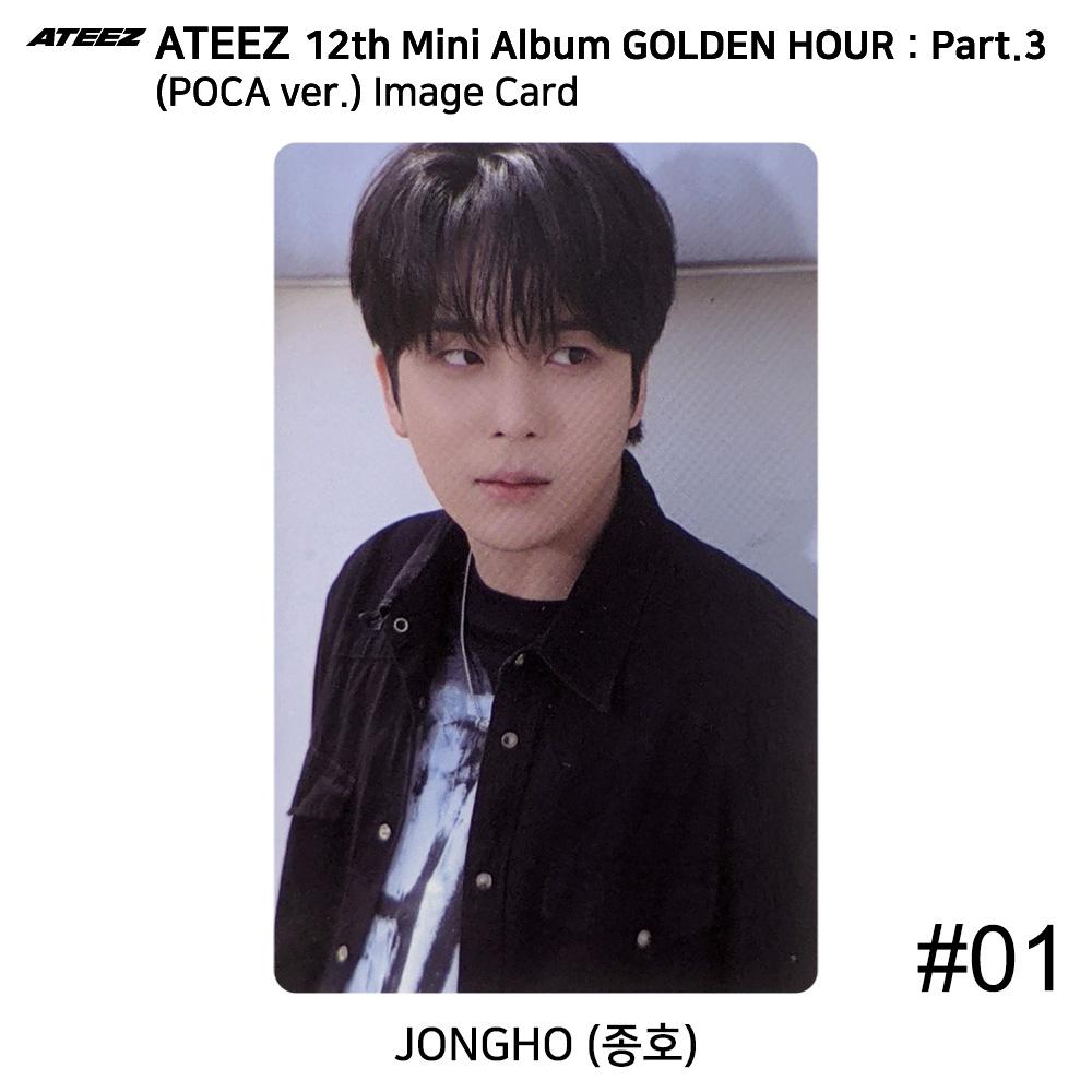 ATEEZ 12th Mini Golden Hour Part.3 POCA Ver. Official Photocard QR Image Card