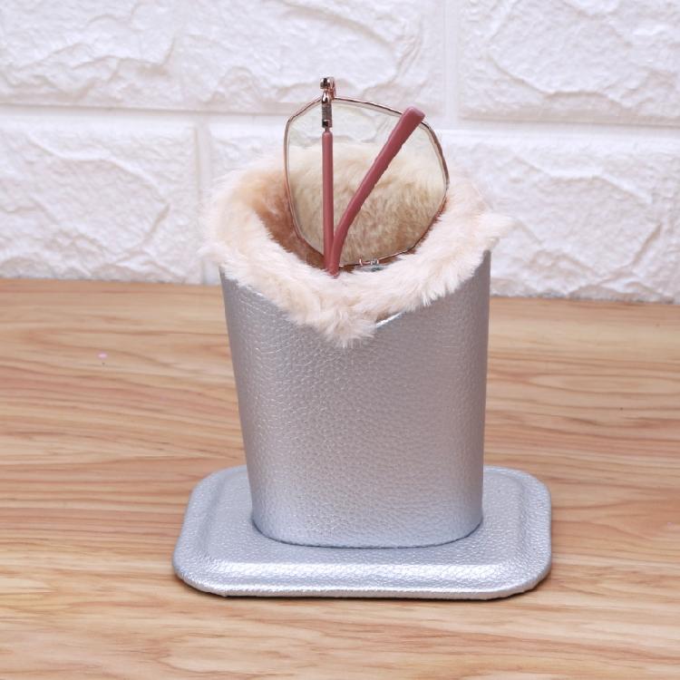 Glasses Stand for Case Plush Lined Double Eyeglasses Holder Protective Glass Hol