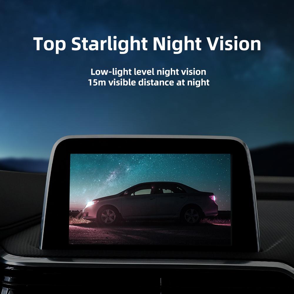 CVBS Turn AHD 1920x1080P Car Rear View Camera 170° Fisheye Golden Lens for Focus Toyota Kia BMW