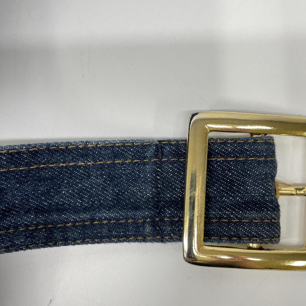 D&G Indigone Denim Gold Hardware Italian Made Trench Coat Coat S IndigoUsed