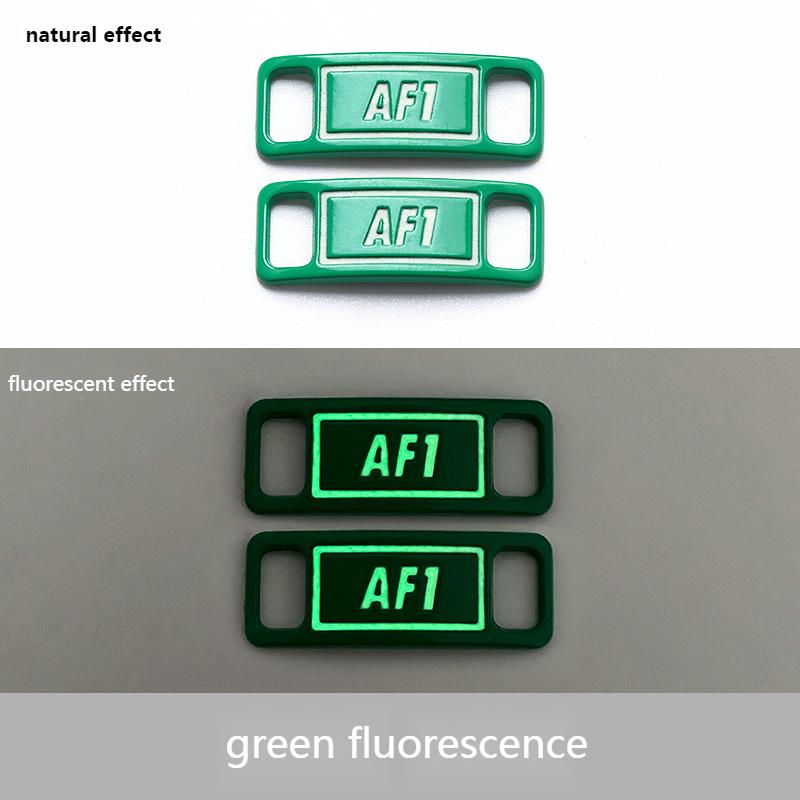 Luminous Shoelaces Buckle AF1 Glowing Metal Lock for Shoelace DIY Lace Shoe Footwear Decoration Sneaker Decorations Accessories