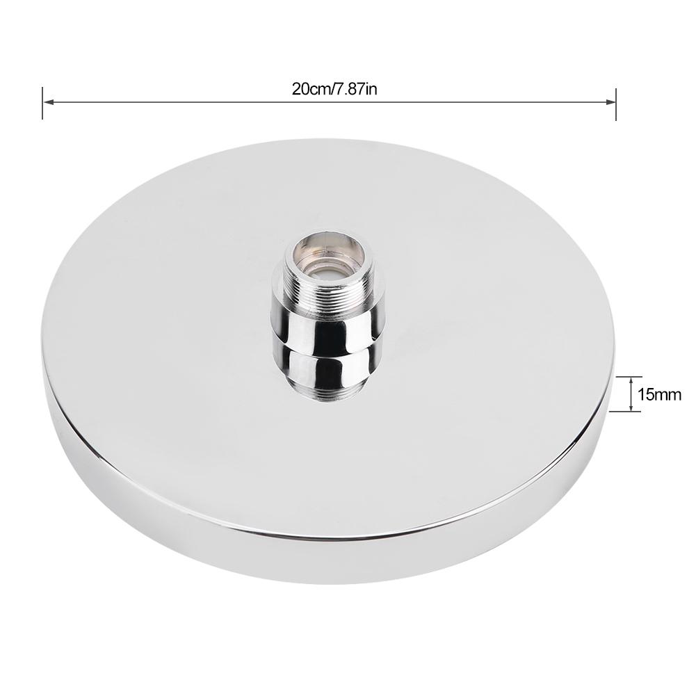 Buy ,8" Inch Round Rain Stainless Steel Bathroom RGB LED Light Lamp ...