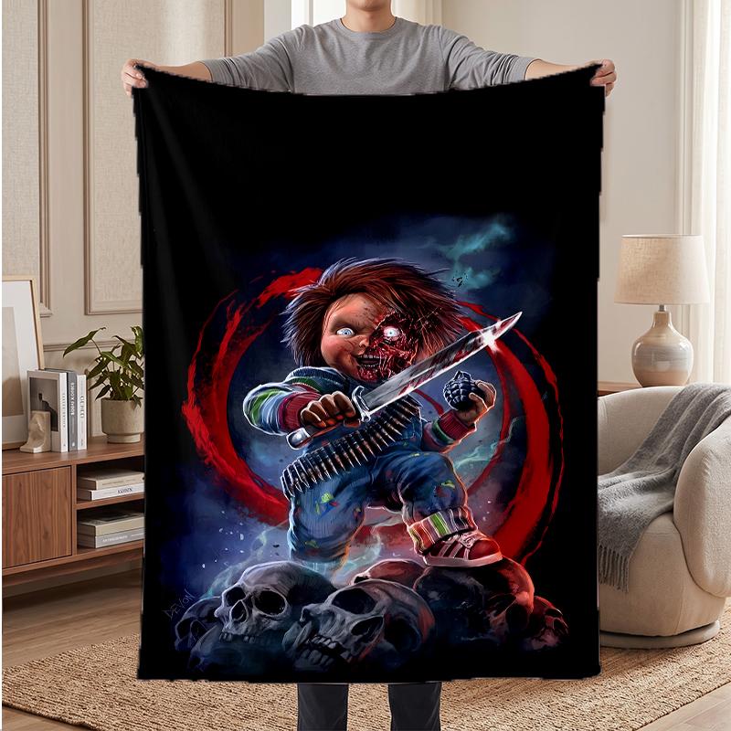 Chucky Soft Warm Flannel Blankets Comfortable Blanket for Home Decoration Gifting