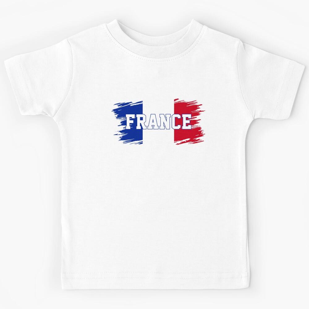 Men s France Sports National Pride French Flag France Flag Kids T-Shirt 140