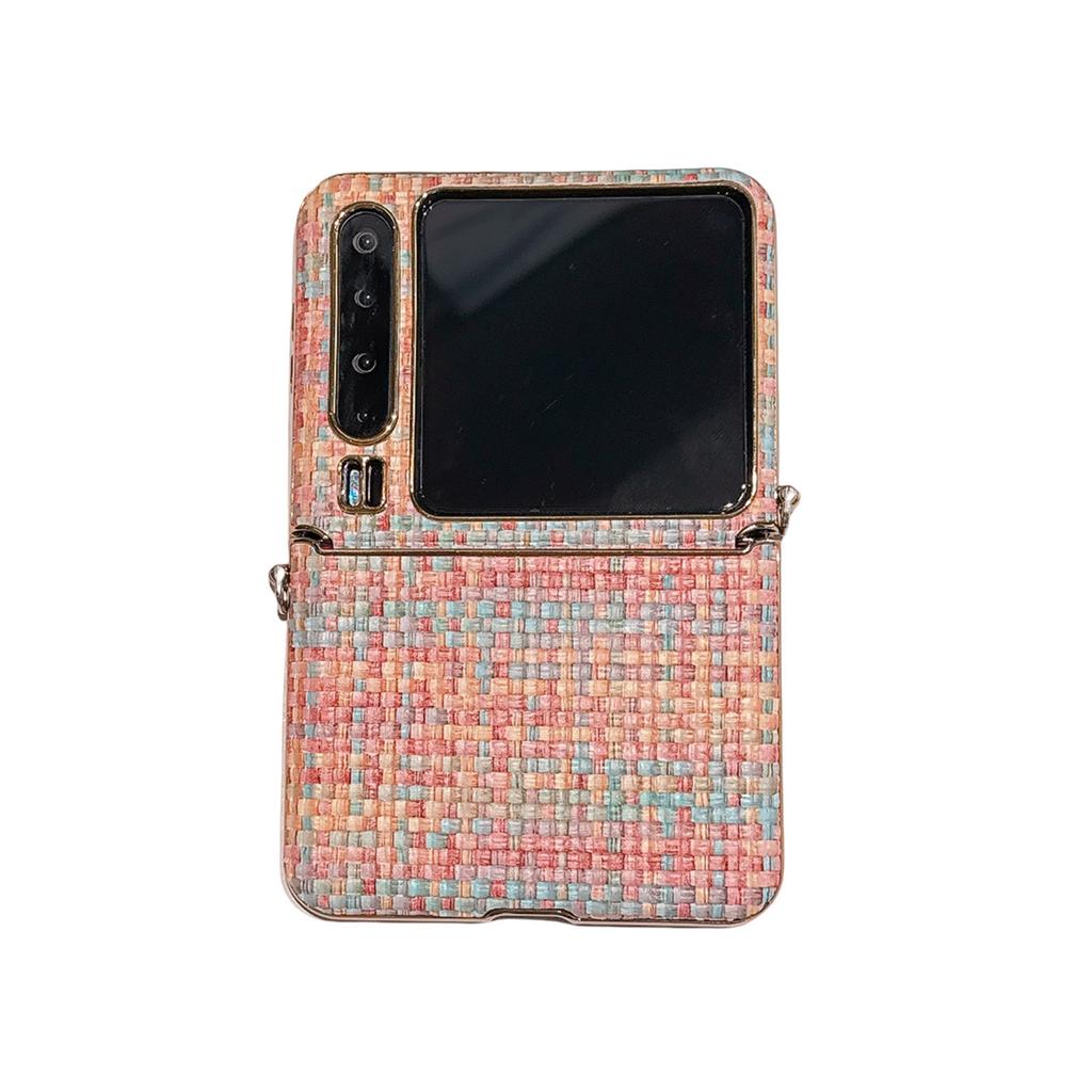 Folding Phone Case for Huawei Pura X Case Pocket2 Braided Protective Case X Flip Anti-lost Woman