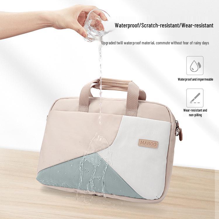 Colorblock Laptop-Tasche für 13-15,6 Zoll Apple, Huawei und MacBook – Notebook-Tasche für Damen