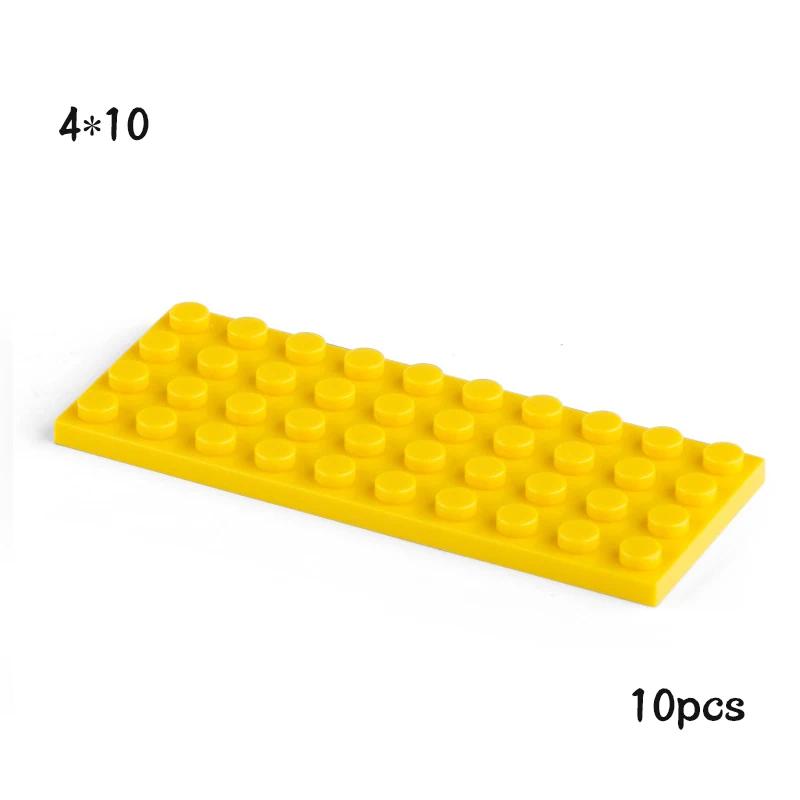 Non-Toxic 10Pcs Moc 3030 Plate 4X10 Brick Building Blocks Classic Parts Diy Building Block Compatible With Creative Construction Toys