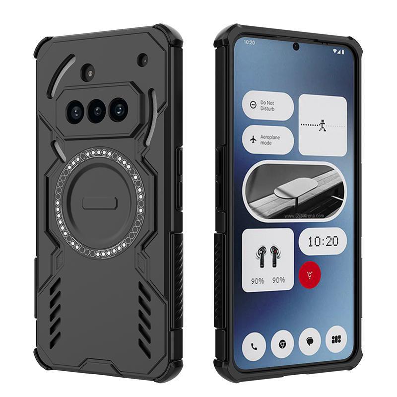 Applicable Nothingphone 3A-Pro Butterfly Armor Case with Magnetic Four-Corner Anti-Fall Protection, Silicone, and Hard Magnetic 2-Pro Design.