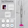 High-end Torx Screwdriver T2, Torx T2, S2 High Alloy Steel Head, Magnetic Tip, Rotating Cap, Anti-slip Grip, 6 Point Star Screwdriver Hand Tool for