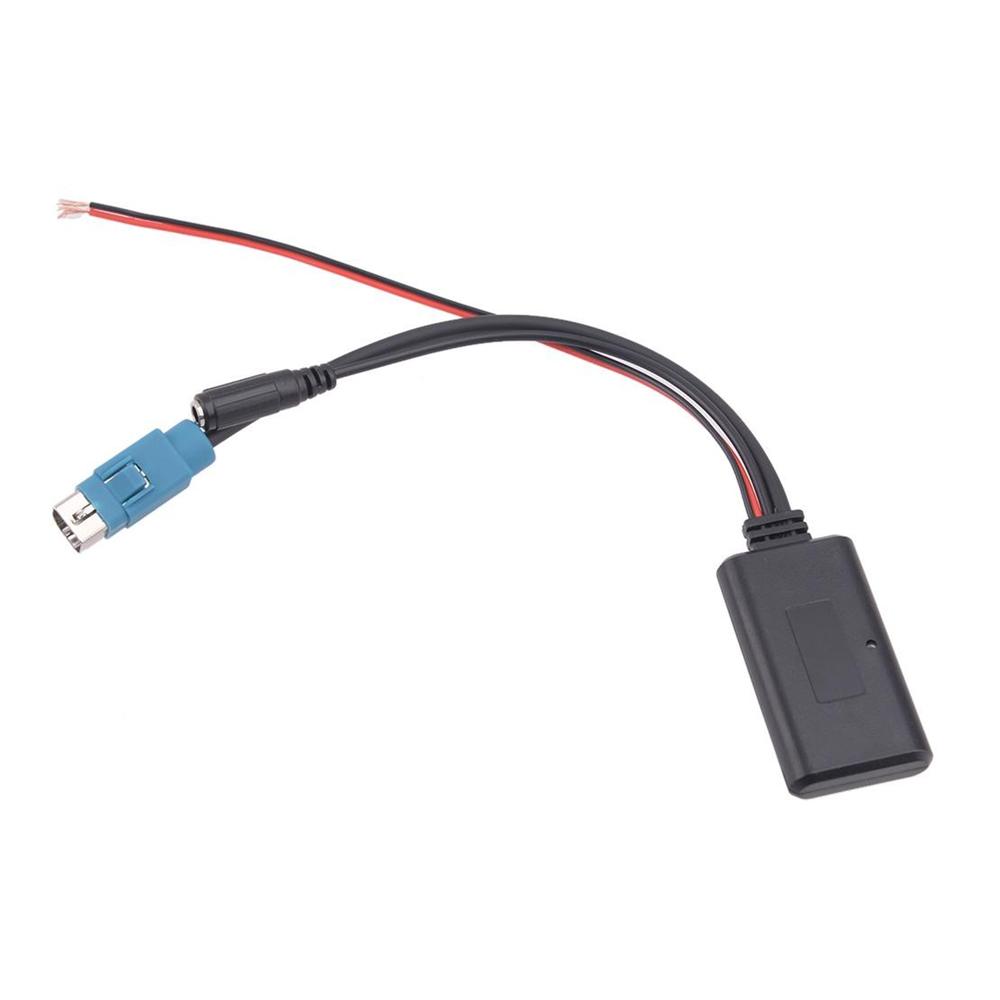 Bluetooth Music Adapter AUX Audio Cable with Microphone For Alpine KCE-237B