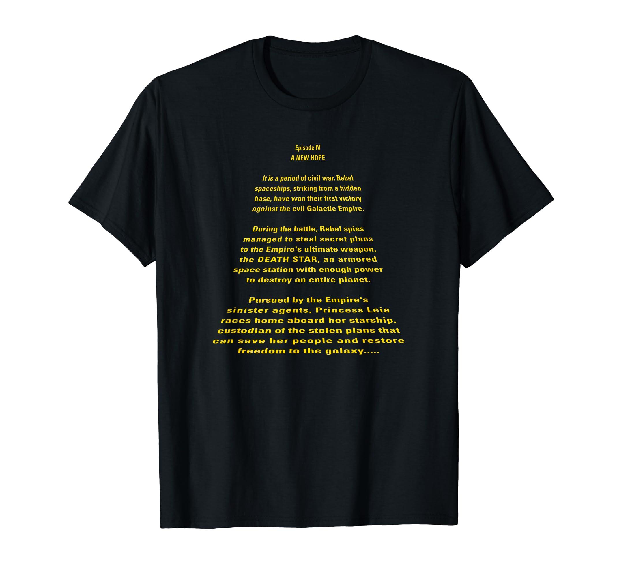 

Star Wars A New Hope Opening Crawl T-Shirt