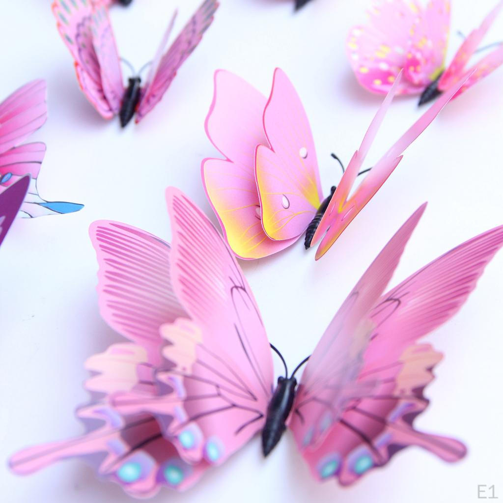 3D DIY Wall Sticker Butterfly Decals Decor Decoration